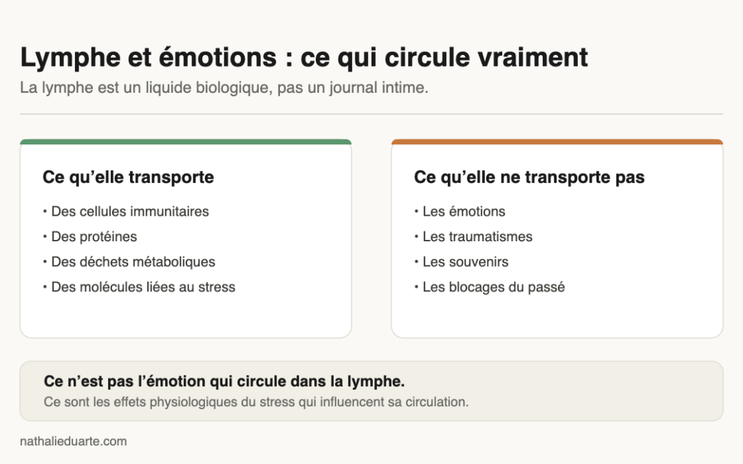 La lymphe transporte-t-elle les émotions ? La réponse est non